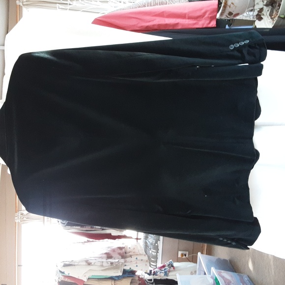 Banana Republic Black Velvet Blazer - Picture 3 of 3